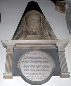 Memorial to William Pym died 1788 - May 2010